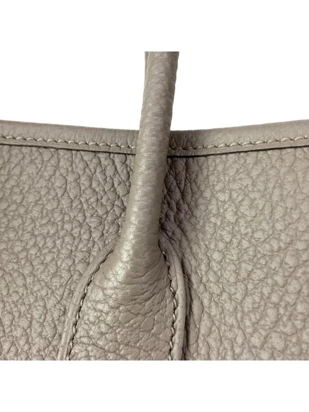 Hermes Tote Garden Party TPM Griasphalt Silver